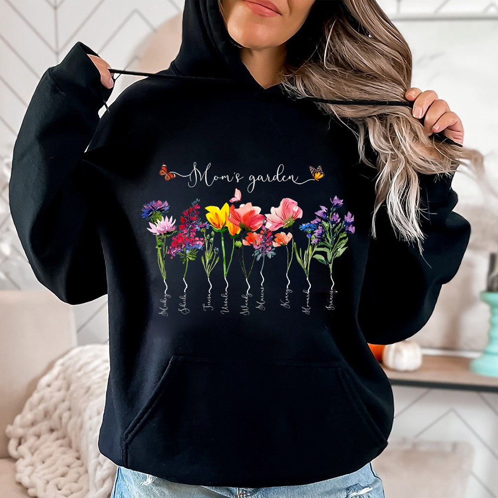 Customized Birth Flower Tshirt/Hoodie/Crewneck Mother's Day Gift