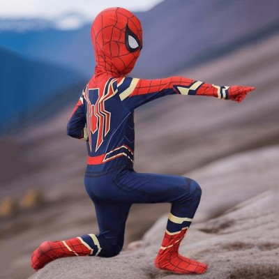 NEW!! Kid Iron Spider Tights Cosplay Halloween Costume